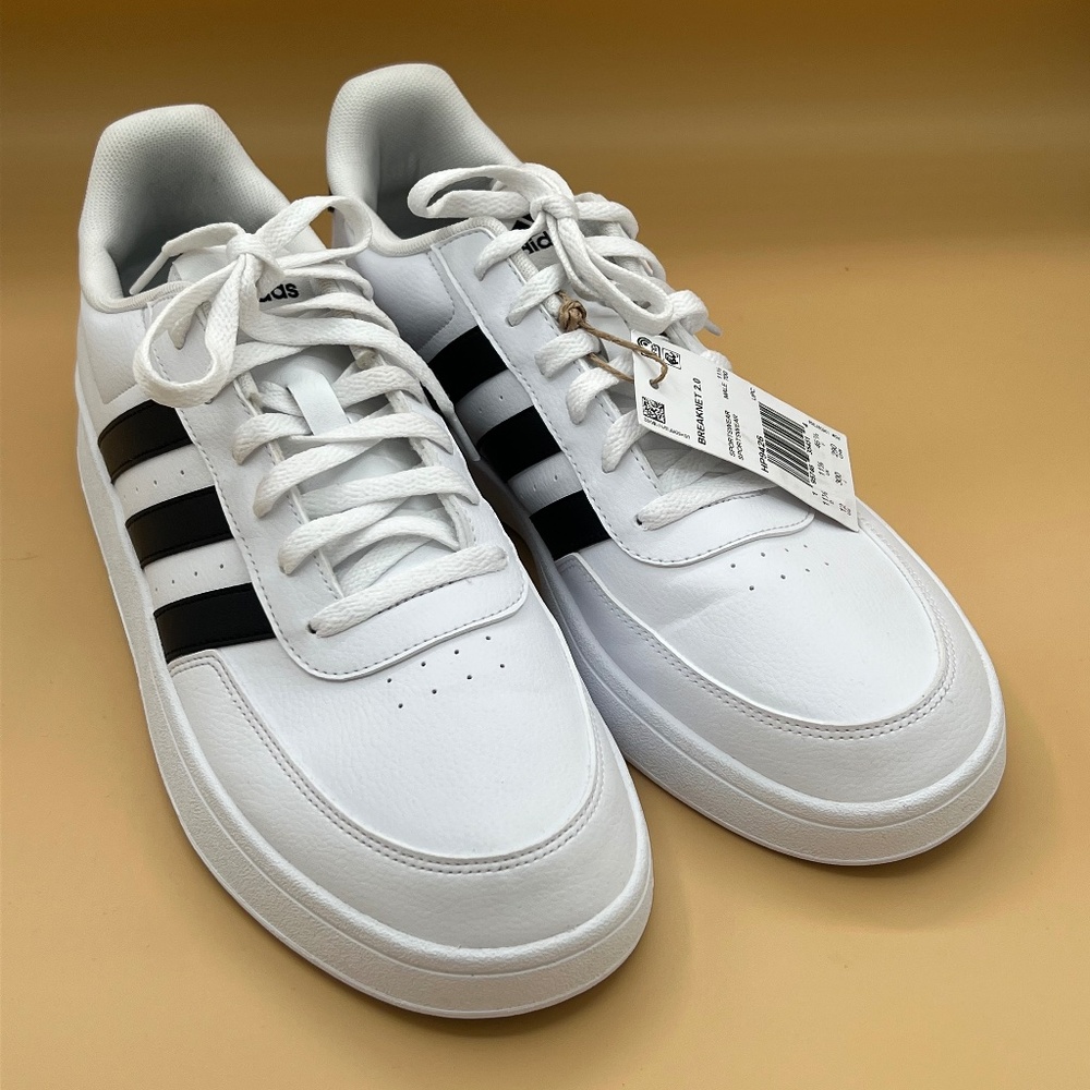 Adidas Breaknet 2.0 Men’s Sneakers White Black Size 12 HP9426